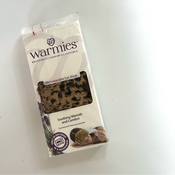 warmies Other - Warmies NEW in package microwaveable lavender eye mask leopard print warm relax